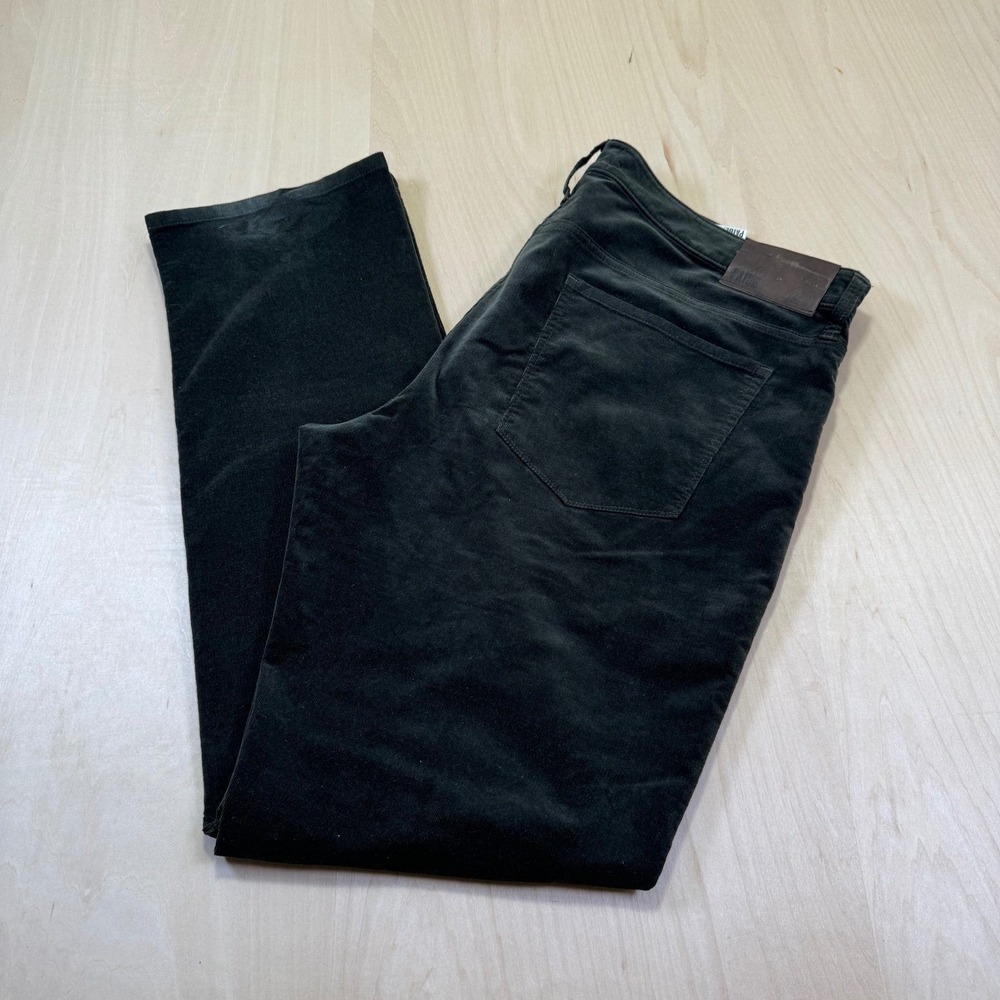 PAIGE Men's Dark Green Corduroy Pants Straight‎ Leg Casual Trousers Size 38